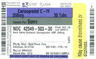Carisoprodol C-IV 350mg.jpg PRINCIPAL DISPLAY PANELCarisoprodol350mg #28 tablet(s)NDC: 42549-503-28 - Carisoprodol C IV 350mg